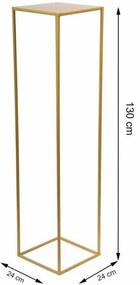 Suport pentru flori 130x24 cm, culoare aurie