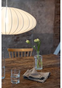 Lustră albă cu abajur textil ø 60 cm Florence – Markslöjd