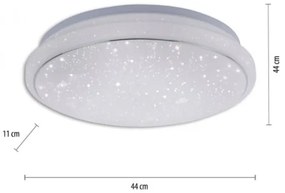 Plafonieră LED RGB dimabilă JUPI LED/28W/230V Leuchten Direkt 14743-16 + telecomandă