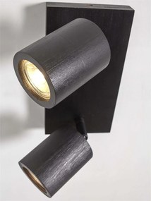 Plafoniera eco din bambus Java/2xGU10, black