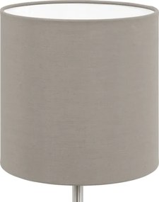 Lampă de masă Eglo 54745 ANADIA 1xE14/40W/230V taupe/crom mat