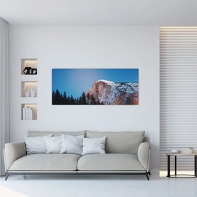 Tablou - Crestele munților noaptea (120x50 cm)