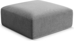 Taburet gri deschis cu tapițerie din catifea Campi – Cosmopolitan Design