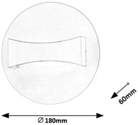 Rabalux 1437 - Aplică perete LED NEVILLE LED/6W/230V