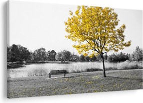 Tablou - relaxare în parc (90x60 cm)