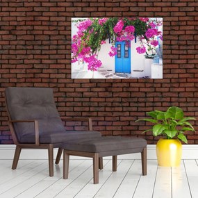 Tablou - Casă tradițională grecească (90x60 cm)