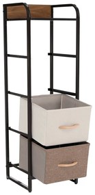 Comodă cu sertare din material textil HAZEL TIP 1,maro, L