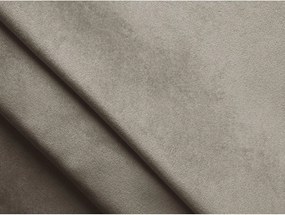 Pat matrimonial taupe tapițat cu spațiu de depozitare cu somieră 160x200 cm Lemi – Makamii