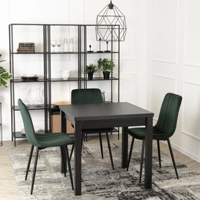 JAKS Masă extensibilă 80 - 160cm Max negru 2/2