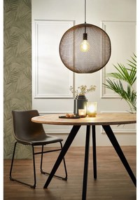 Lustră negru-mat cu abajur din metal ø 50 cm Reilley – Light &amp; Living