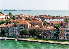 Tablou - Vedere aeriană a orașului (70x50 cm)