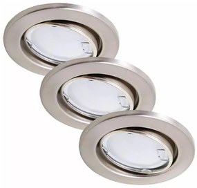 SET 3x corp de iluminat LED pentru baie 1xGU10/3W/230V IP23 crom mat Briloner 7221-032