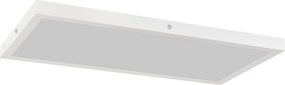 HOMCOM Set de 2 Plafoniere LED Subțiri cu Design Minimalist și Modern, Reglabile, Candelabru LED din Oțel și Plastic, 60x30x3,7 cm, Alb | Aosom Romania