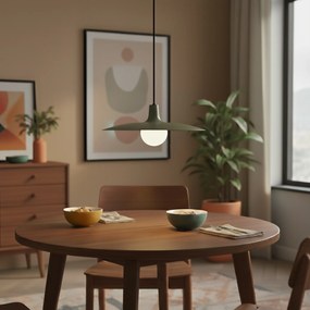 Lampă suspendată retro verde pentru sistem de șină monofazat - Slimline Panzi