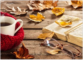 Tablou - Ceainărie de toamnă (70x50 cm)