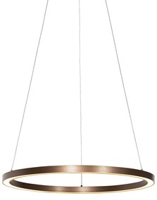 Lampă suspendată bronz 60 cm inclusiv LED cu dimmer pe 3 trepte - Girello