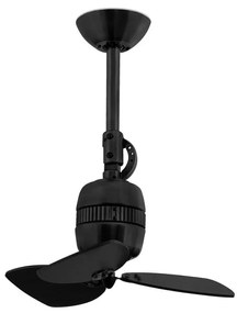 Ventilator de tavan design modern VEDRA negru/maro