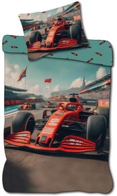 Vehicul Race Lenjerie de pat Formula 1 140×200cm, 70×90 cm