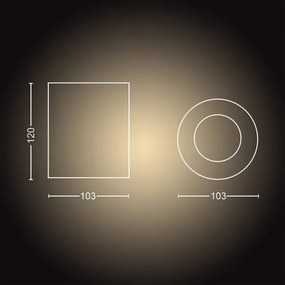 Spot LED dimabil Philips Hue PILLAR 1xGU10/4,2W/230V alb