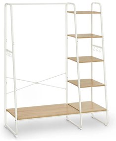 Cuier de podea LINEA, alb/maro