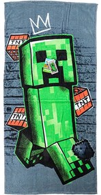 Minecraft Metro Art Creeper prosop de baie, prosop de plajă 70x140cm