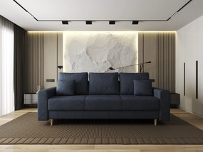 Canapea extensibilă dumonde cu ladă de depozitare si sezut confortabil din spuma high-density, Kronos Enjoy Antracit 210x100 cm