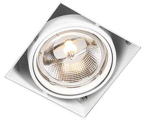 Set de 6 spoturi încastrate albe GU10 AR111 fără ramă, reglabile - Oneon