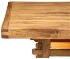 Masa fixa, L200 100 H80 cm, natur antic, lemn masiv