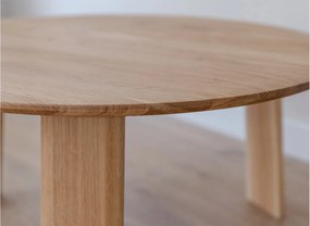 Măsuță lemn masiv rotundă Monte Ø71×34 cm