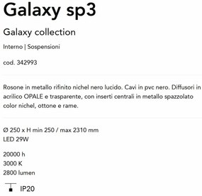 Lustra LED suspendata design decorativ Galaxy sp3
