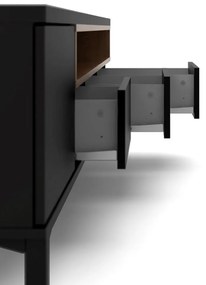 Comodă TV Atrei, negru / nuc