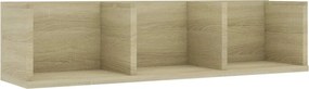 vidaXL Raft de perete CD-uri stejar Sonoma 75x18x18 cm lemn prelucrat