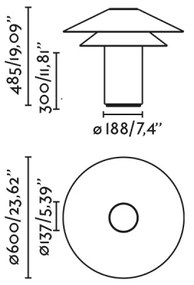 Lampă de masă FARO 20069 SHAN 1xE27/15W/230V crem hârtie pergaminată