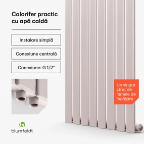 Blumfeldt Tallheo, 47 x 160, radiator, radiator tubular, 728 W, apă caldă, 1/2