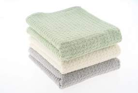 Set 6 prosoape bucatarie CARMEN, crem/gri/verde, bumbac, 40x66 cm