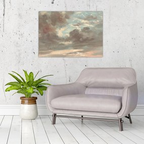 Tablou pe sticlă - John Constable, Cloud Study Stormy Sunset, reproducere (70x50 cm)