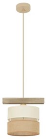 Lustră pe cablu Brilagi FOREST 1xE27/15W/230V pin/bej/crem