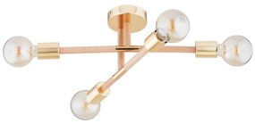 Lustră aplicată OTELLO 4xE27/15W/230V auriu/bej