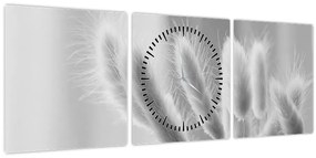 Tablou - Iarbă de coadă de iepure (cu ceas) (90x30 cm)