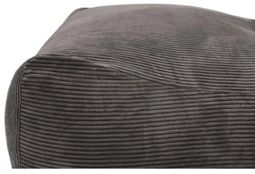 Fotoliu bean bag crem cu tapițerie din catifea reiată Sofa Lounge – SLOWDOWN