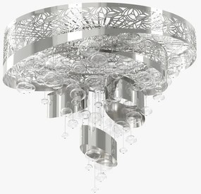 Lustra LED aplicata moderna design LUX, diametru 100cm, GLORY 01-CH