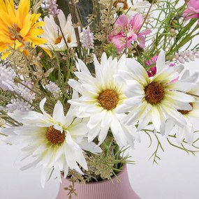 Buchet FLOAREA-SOARELUI, MARGARETE, FLORI DE CÂMP 65 cm