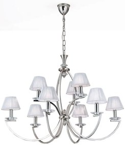 Candelabru cristal Swarovski elegant de lux Avala 9L nickel plated
