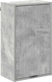 vidaXL Dulap de Baie Pe perete cu ușă Gri din beton 39 x 23,5 x 65 cm