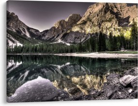 Tablou cu lac montan (70x50 cm)