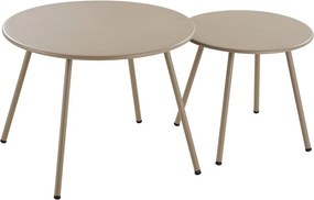 Set mobilier de grădină bej tapițat pentru 4 persoane Nilo – House Nordic