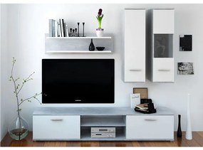 Mobila Living WAW NEW Ciment/Alb