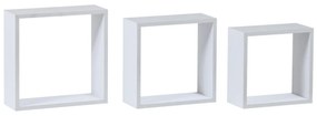 Set 3 rafturi de perete Parto (alb mat). 1121152