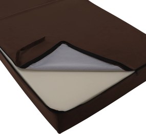 Saltea pliabilă/fotoliu extensibil, 2 in 1, maro, PELOS