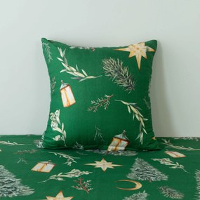 Husa de perna din microfibra GREEN CHRISTMAS 45x45 cm, verde